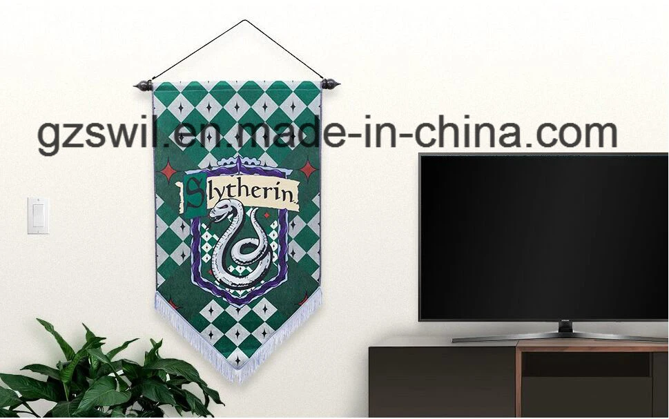 Fashion Decoration Digital Printing Promotion Polyester Desk Banner Felt Flag